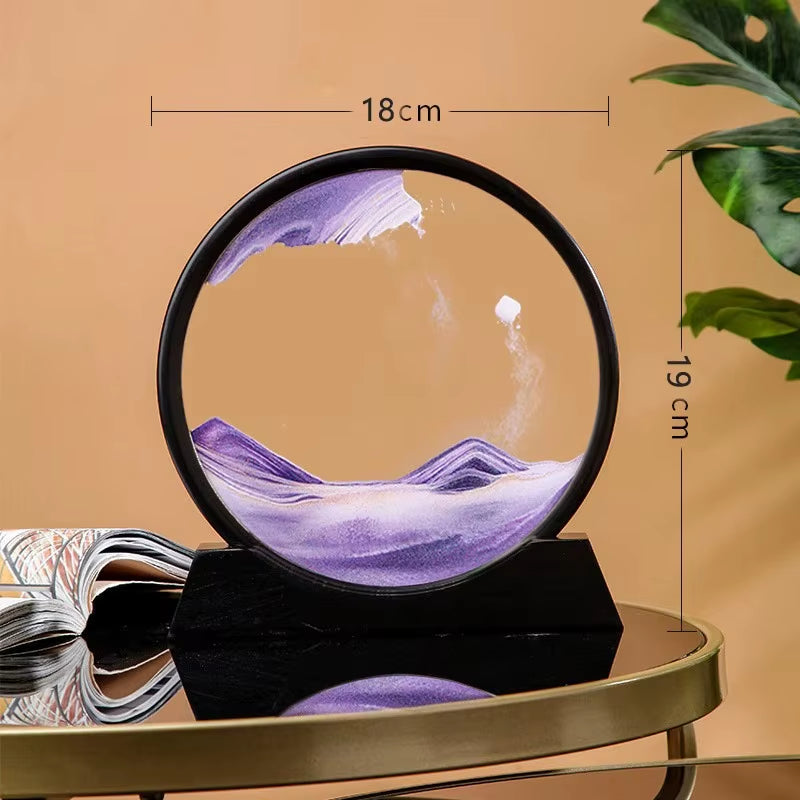 "Reloj de Arena 3D - Arte en Movimiento para Decoración elegante de Oficina y Hogar