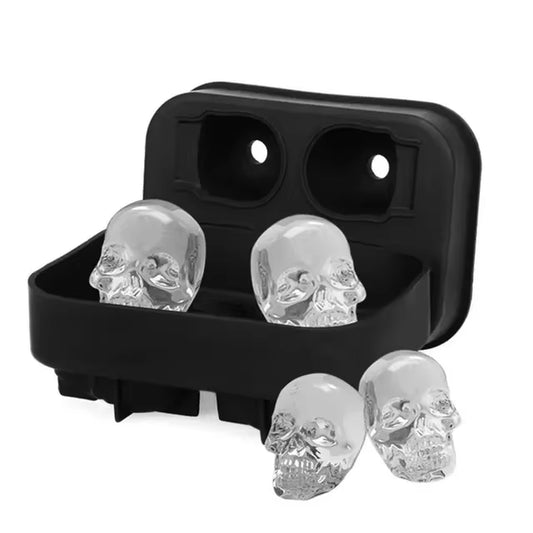 Skull Silicon Molde- Molde de calaveras grandes para hielo o chocolate